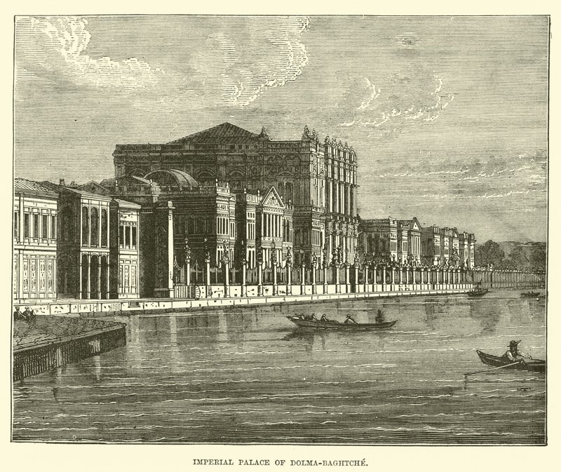 Keizerlijk paleis van Dolma-Baghtche door English School