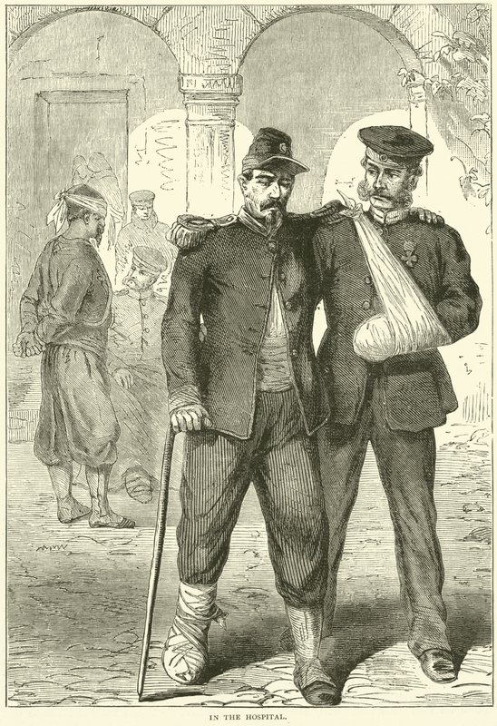 In het ziekenhuis, november 1870 door English School