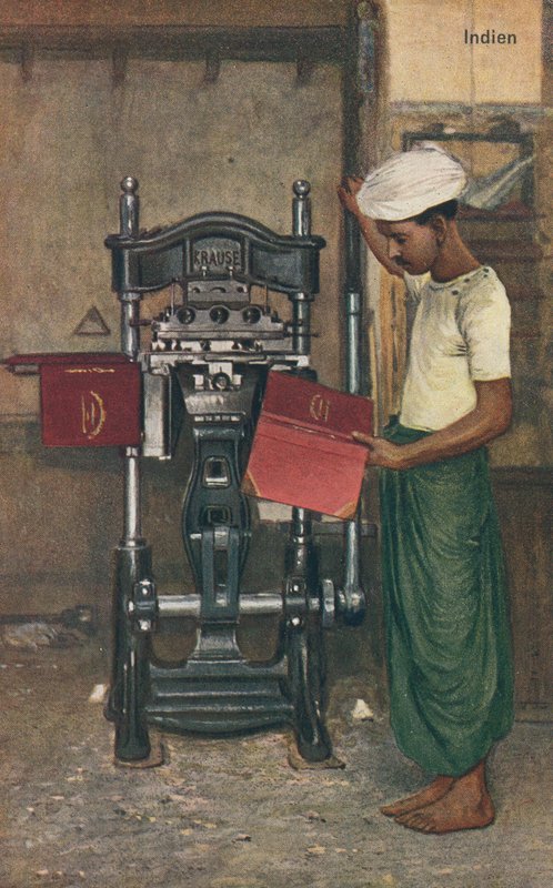 Indiase machine-operator door English School