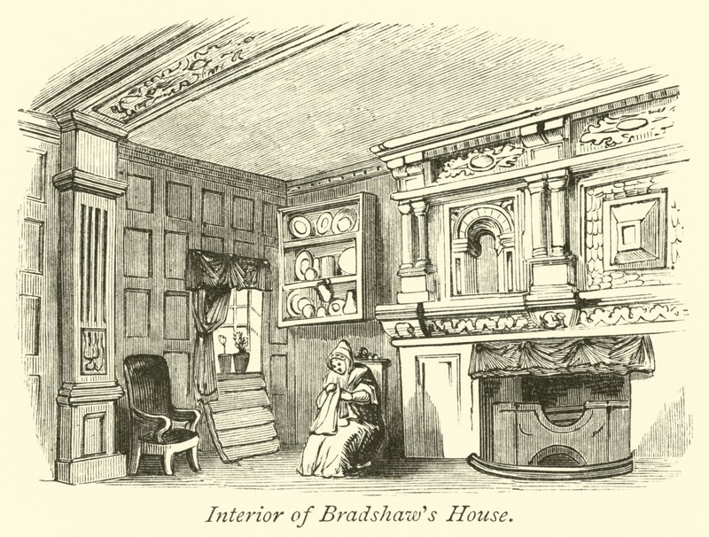 Interieur van Bradshaws Huis door English School