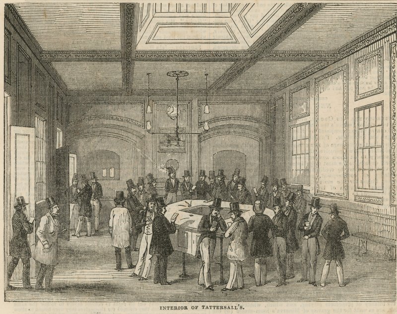 Interieur van Tattersalls door English School