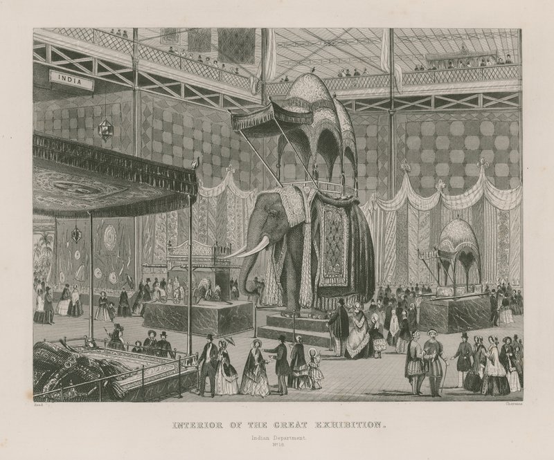 Interieur van de Grote Tentoonstelling, 1851, Indiase Afdeling door English School