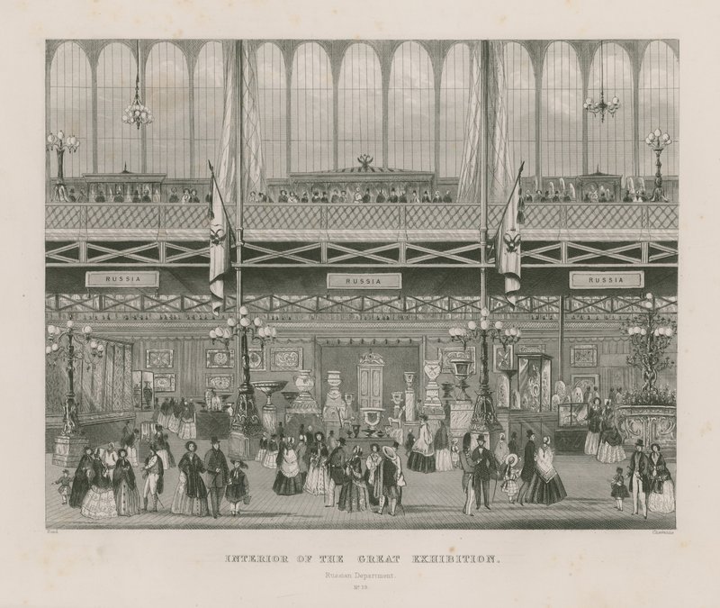 Interieur van de Grote Tentoonstelling, 1851, Russische Afdeling door English School