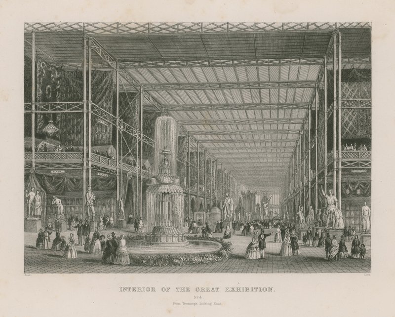 Interieur van de Grote Tentoonstelling, 1851, vanuit het Transept kijkend naar het oosten door English School
