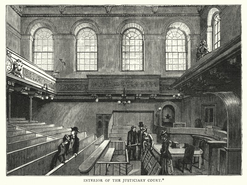Interieur van het Justiciary Court door English School