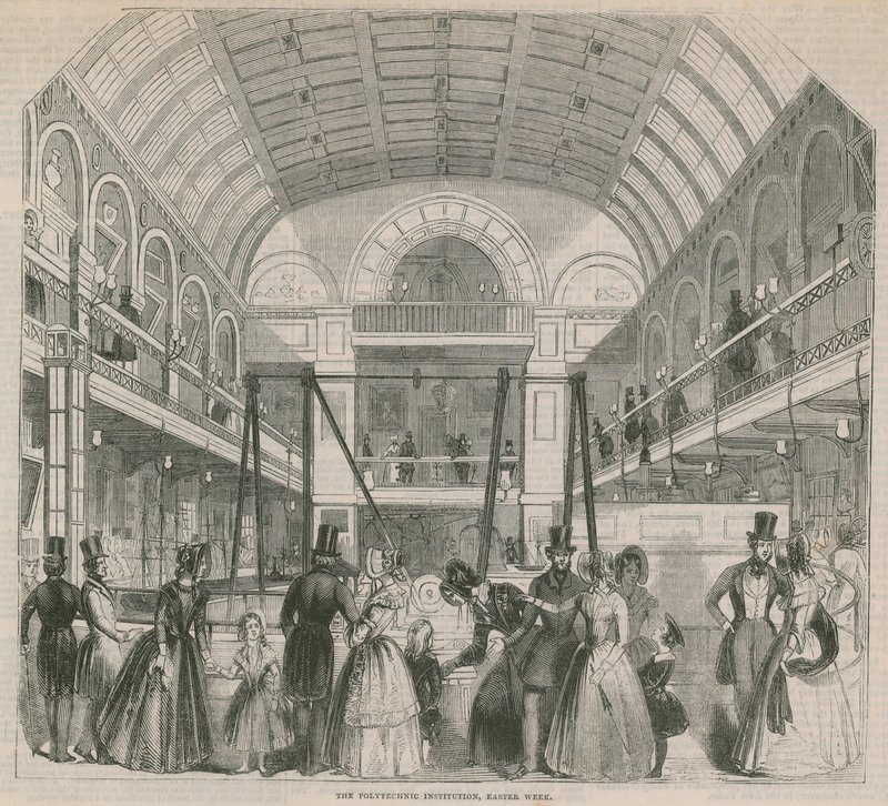 Interieur van het Royal Polytechnic Institute door English School