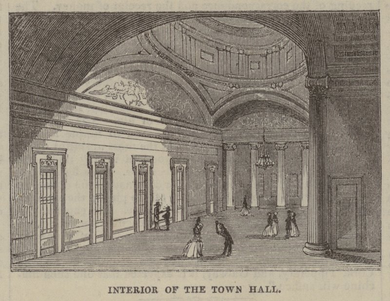 Interieur van het Stadhuis door English School