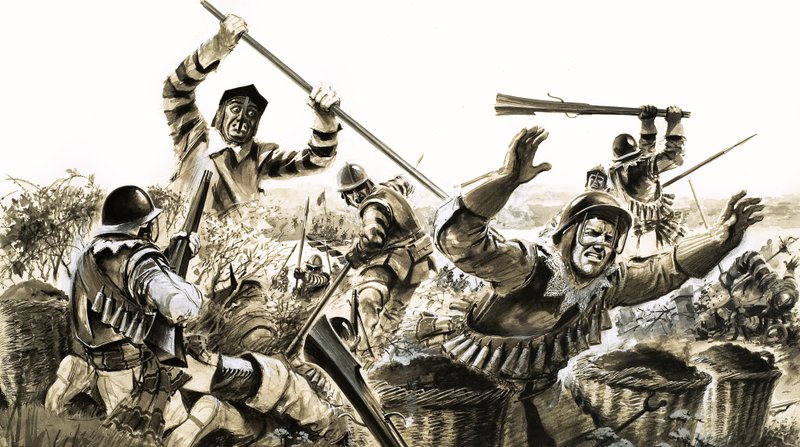 In de strijd: Oliver Cromwell