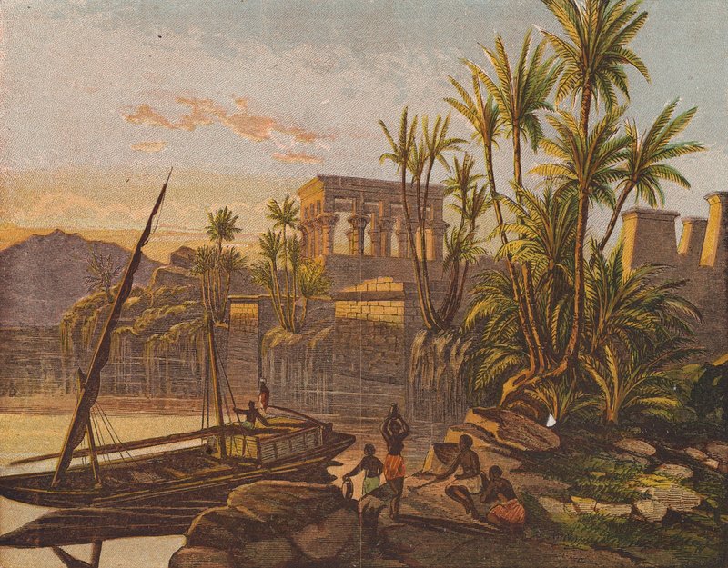 Eiland Philae, Egypte door English School