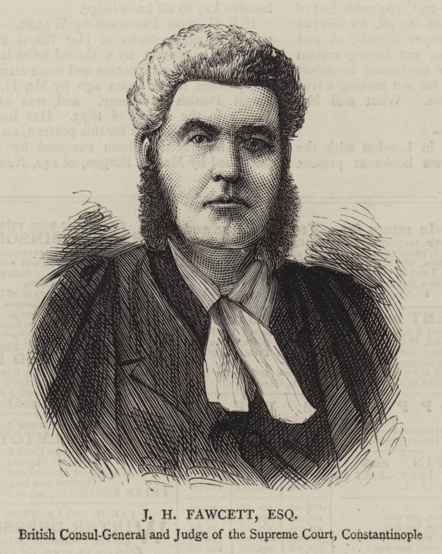J H Fawcett, Esquire door English School
