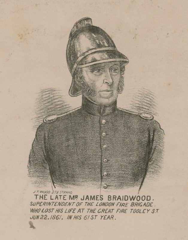 James Braidwood, Superintendent van de London Fire Brigade door English School
