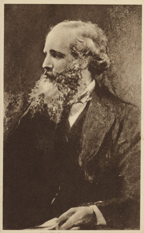 James Clerk Maxwell (1831-1879), Schots theoretisch natuurkundige (litho) door English School