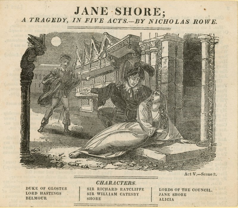 Jane Shore, een tragedie in vijf bedrijven door English School