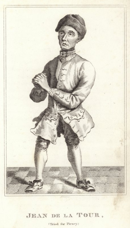 Jean de la Tour, berecht voor piraterij door English School