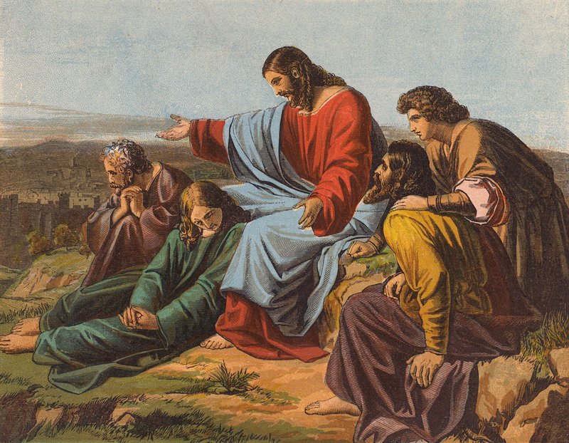 Jezus Christus huilend over Jeruzalem door English School