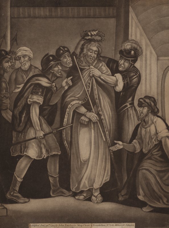 Jezus gekroond met een doornenkroon door English School