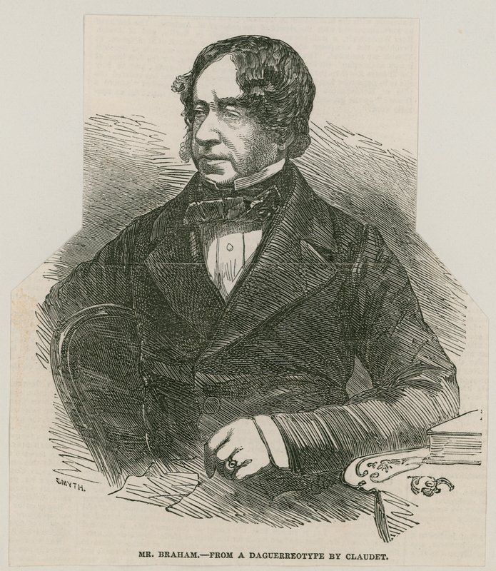 John Braham, zanger; van een daguerreotype door Claudet door English School