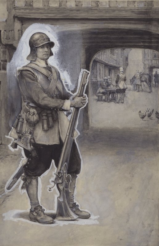 John Bunyan als soldaat door English School