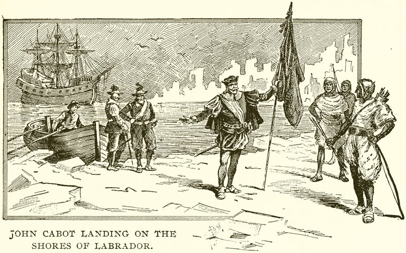 John Cabot landt aan de kust van Labrador door English School