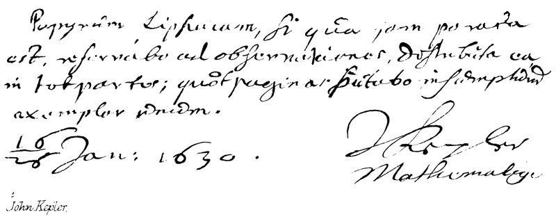 Johannes Kepler door English School