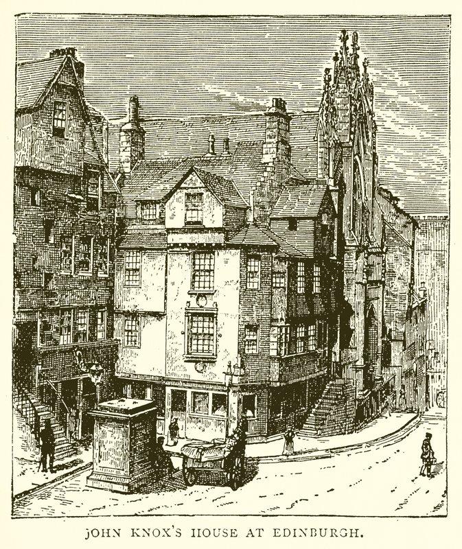 Huis van John Knox in Edinburgh door English School