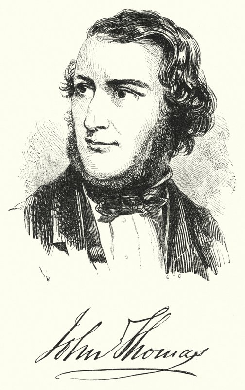John Thomas, de bekende beeldhouwer en modelleur (gravure) door English School