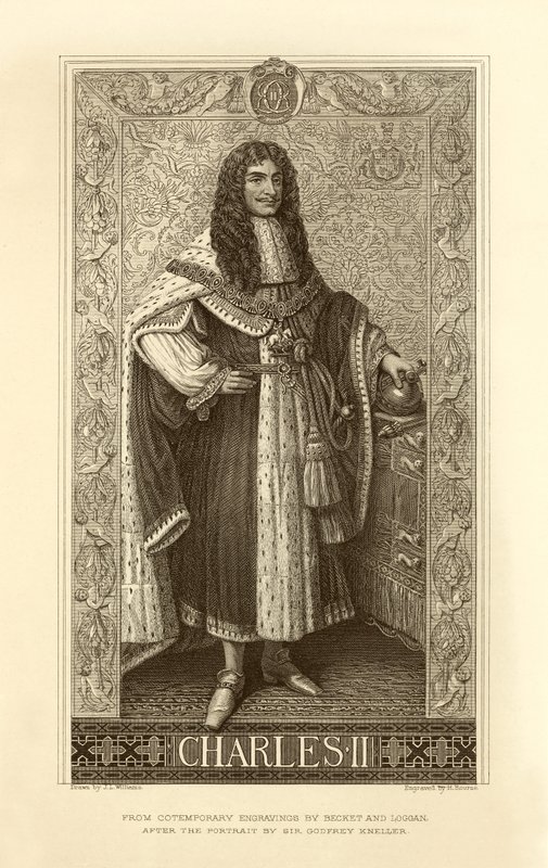 Koning Charles II door English School