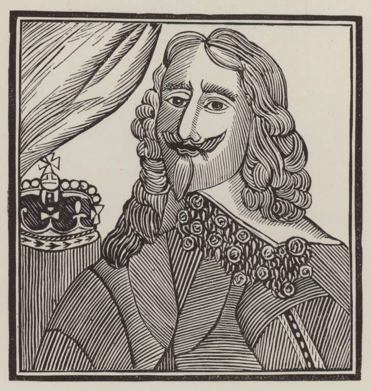Koning Karel I, martelaar door English School
