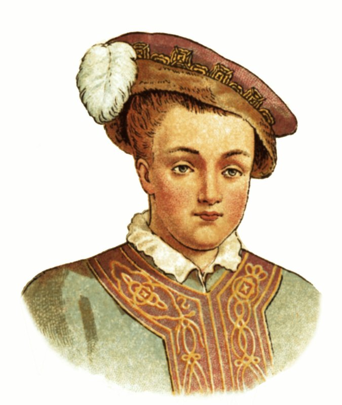 Koning Edward VI door English School