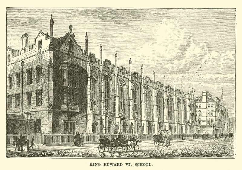 King Edward VI School door English School