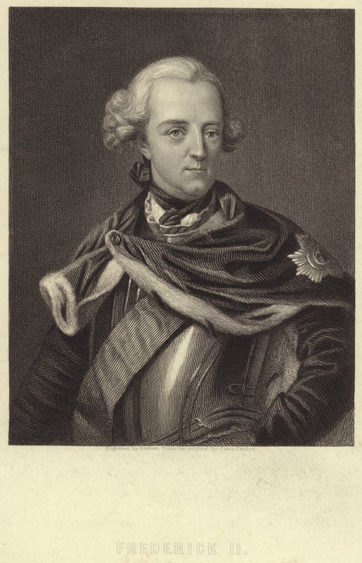 Koning Frederik II van Pruisen door English School