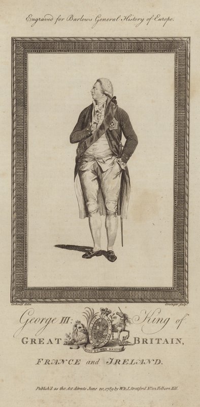 Koning George III van Groot-Brittannië en Ierland door English School