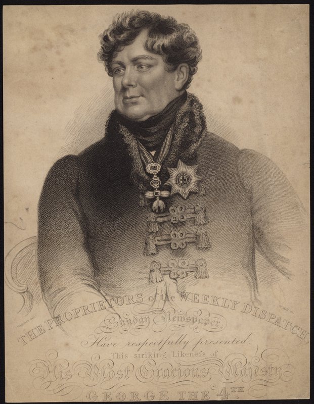 Koning George IV van Groot-Brittannië en Ierland door English School