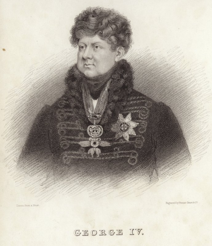 Koning George IV van Groot-Brittannië en Ierland door English School