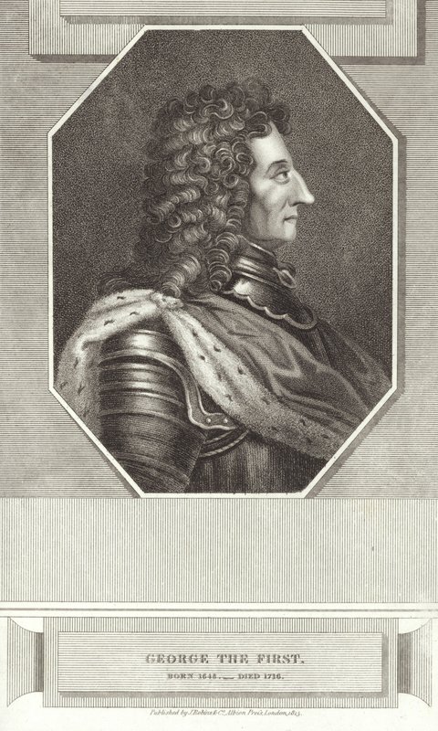 Koning George I van Groot-Brittannië en Ierland door English School