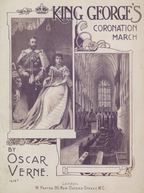 Koning Georges Kroningsmars door Oscar Verne door English School