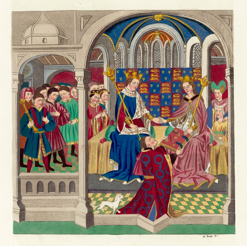 Koning Hendrik VI en zijn hof door English School