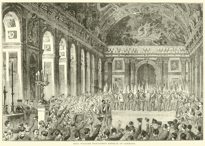 Koning Willem uitgeroepen tot keizer van Duitsland, december 1870 door English School