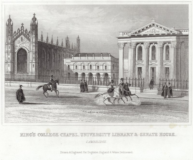 Kings College Chapel, Universiteitsbibliotheek en Senaatshuis, Cambridge door English School
