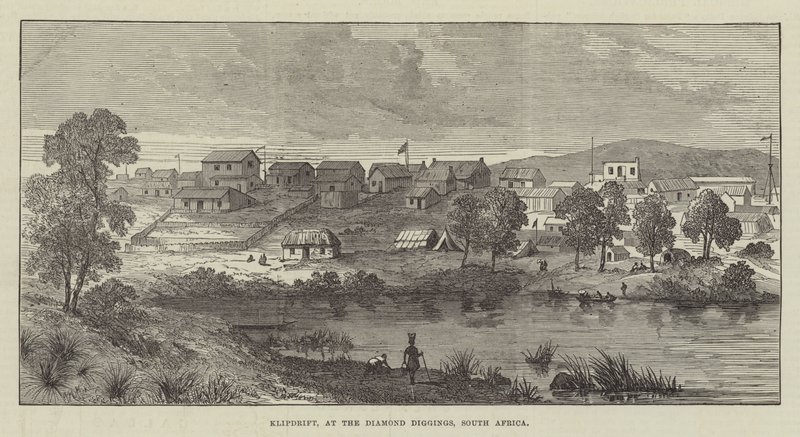 Klipdrift, bij de diamantmijnen, Zuid-Afrika door English School