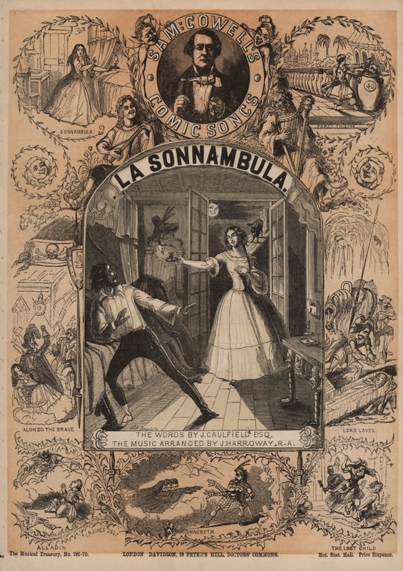 La Sonnambula, een van Sam Cowell