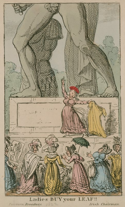 Dames, koop uw blad!; Standbeeld van Achilles in Hyde Park door English School