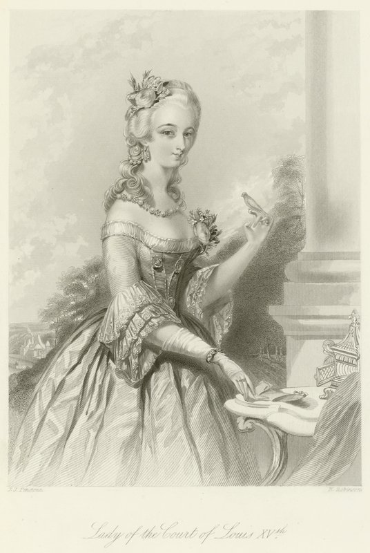 Dame van het hof van Lodewijk XV door English School