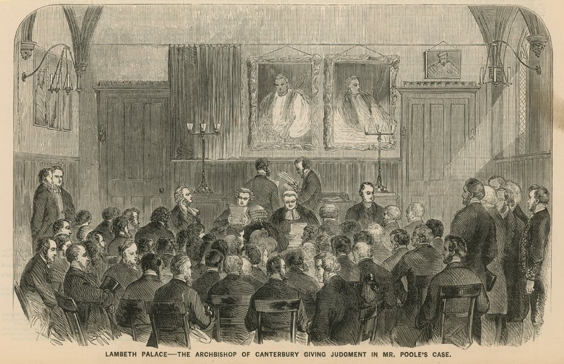 Lambeth Paleis - De Aartsbisschop van Canterbury die uitspraak doet in de zaak van meneer Poole door English School
