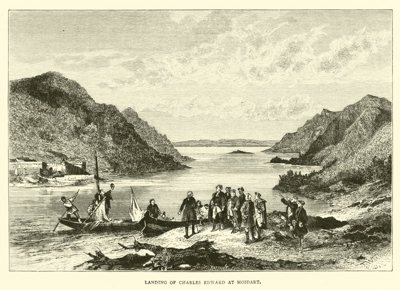 Landing van Charles Edward bij Moidart door English School