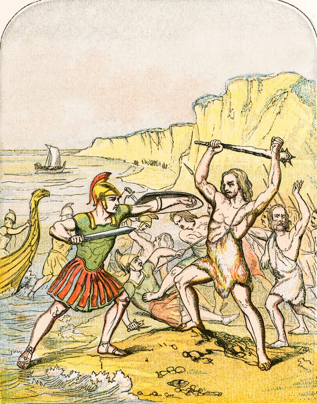 Landing van Julius Caesar door English School