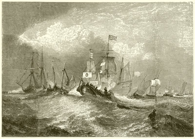 Landing van Willem van Oranje bij Torbay door English School