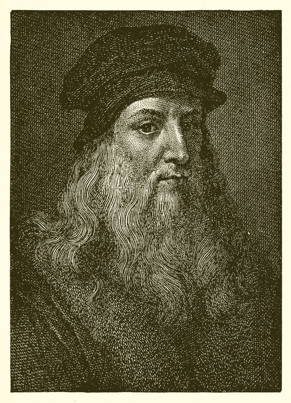 Leonardo da Vinci door English School