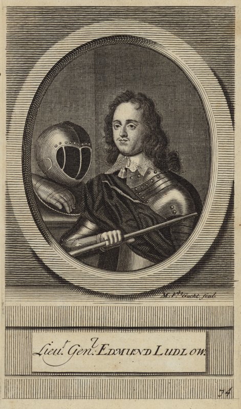 Luitenant-generaal Edmund Ludlow door English School