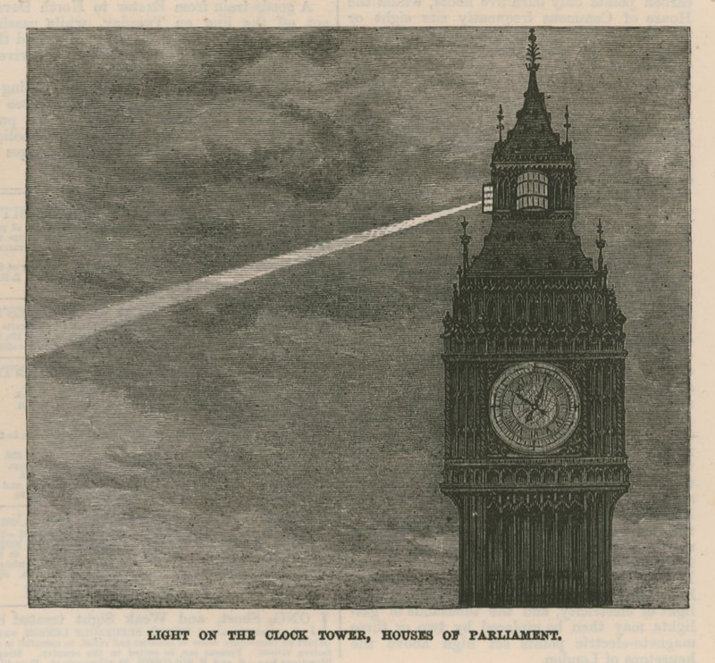 Licht van de Klokkentoren, Houses of Parliament door English School